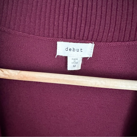 Debut burgundy red-purple super soft cardigan - Picture 3 of 7